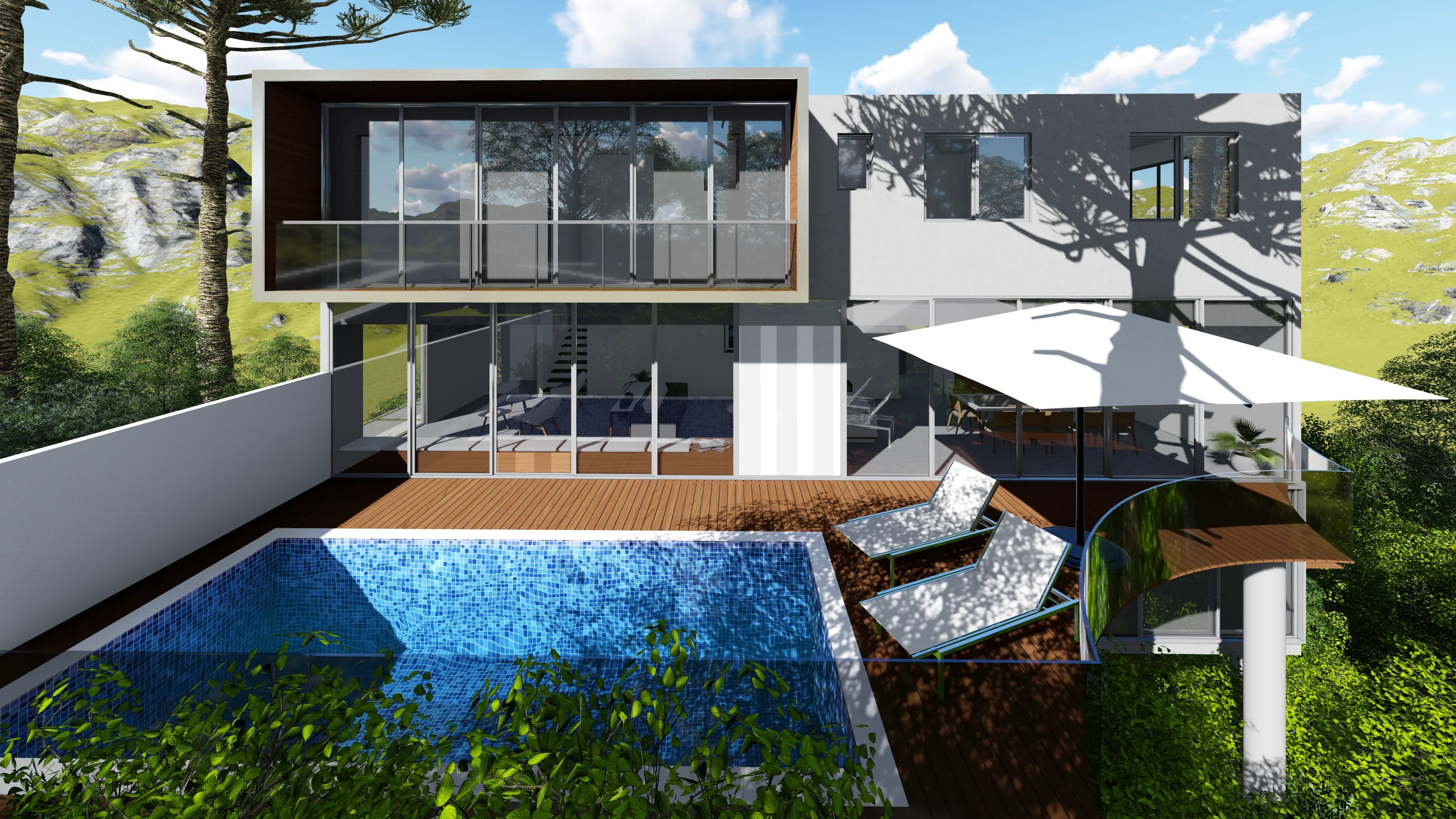 Vista externa do terreno 15